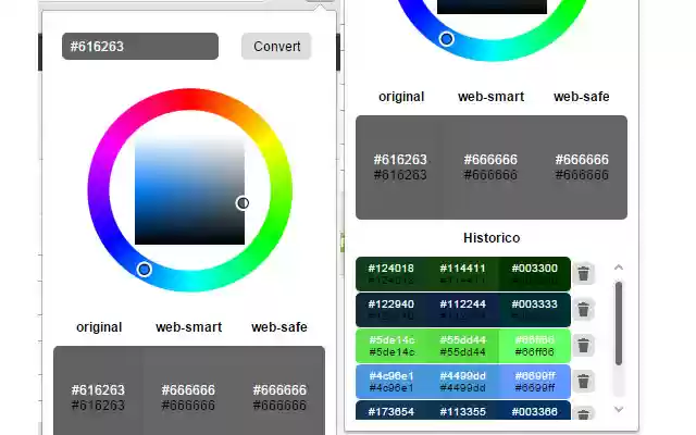 Web Smart Color Converter dal negozio web di Chrome da eseguire con OffiDocs Chromium online