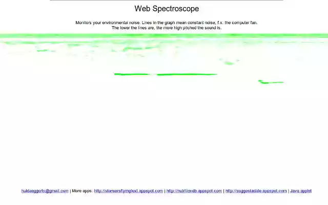 Web Spectroscope  from Chrome web store to be run with OffiDocs Chromium online