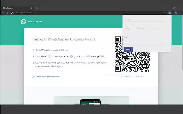 WhatsBot  from Chrome web store to be run with OffiDocs Chromium online