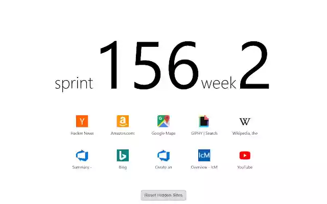 What Sprint Is It New Tab Page from Chrome web store to be run with OffiDocs Chromium online What Sprint Is It New Tab Page from Chrome web store to be run with OffiDocs Chromium online