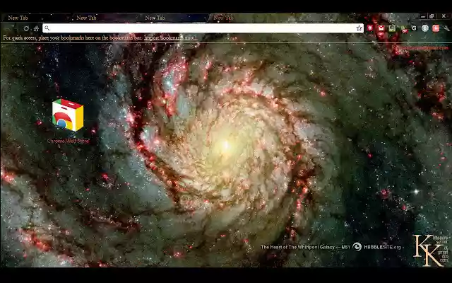 Whirlpool Galaxy Theme  from Chrome web store to be run with OffiDocs Chromium online