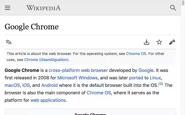 wikim  from Chrome web store to be run with OffiDocs Chromium online