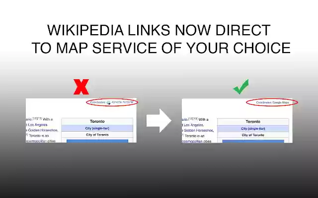 Wiki Mapper  from Chrome web store to be run with OffiDocs Chromium online