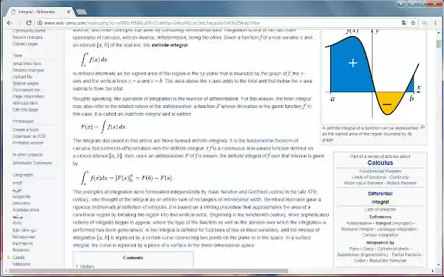 WikiZero Formulas  from Chrome web store to be run with OffiDocs Chromium online