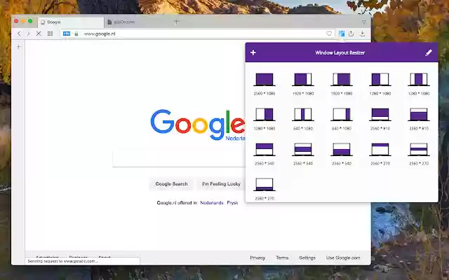 Window Layout Resizer  from Chrome web store to be run with OffiDocs Chromium online