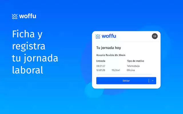 Woffu  from Chrome web store to be run with OffiDocs Chromium online