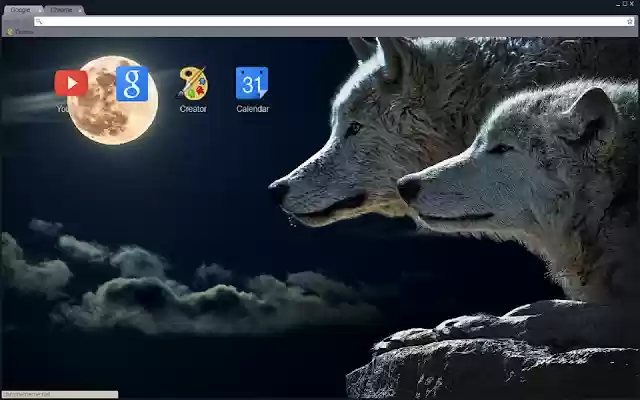 Wolves Theme 1280x720  from Chrome web store to be run with OffiDocs Chromium online