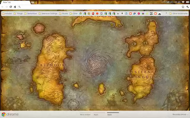 World of Warcraft Map  from Chrome web store to be run with OffiDocs Chromium online