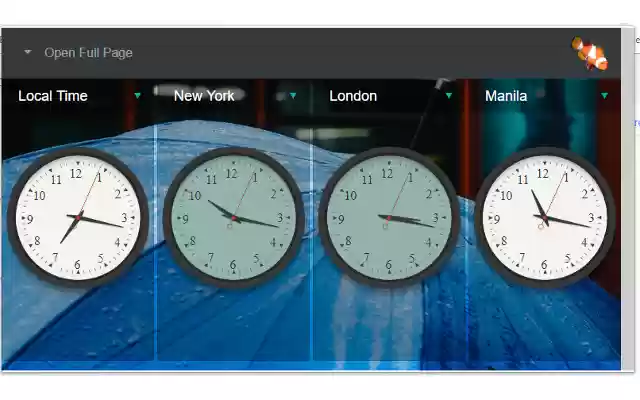 World Time  from Chrome web store to be run with OffiDocs Chromium online