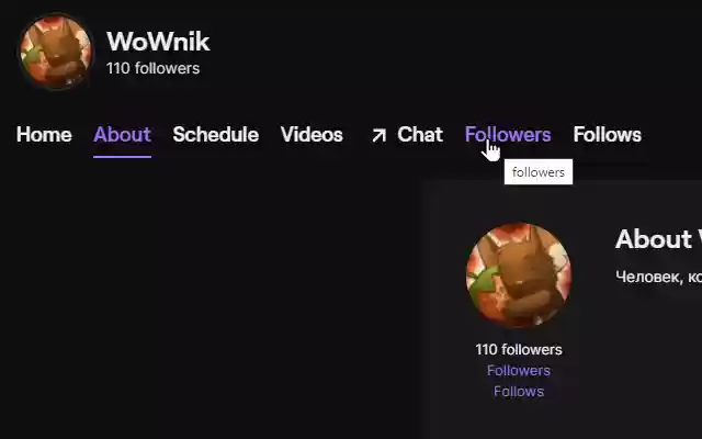 WoWnik Twitch (Followers/Follows) from Chrome web store to be run with OffiDocs Chromium online WoWnik Twitch (Followers/Follows) from Chrome web store to be run with OffiDocs Chromium online