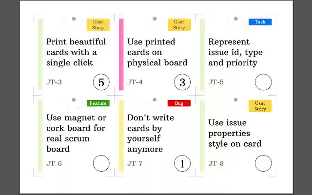 YouTrack Issue Cards Printer aus dem Chrome Web Store, der mit OffiDocs Chromium online betrieben werden soll