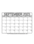 Free download September 2023 Calendars Microsoft Word, Excel or Powerpoint template free to be edited with LibreOffice online or OpenOffice Desktop online