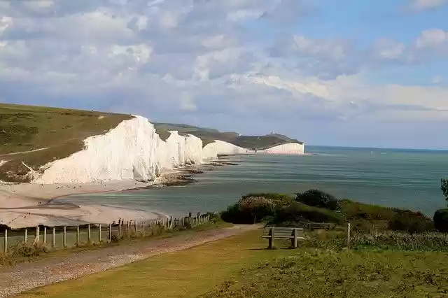 Free download Seven Sisters England Cliff White -  free photo or picture to be edited with GIMP online image editor