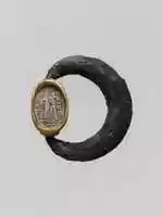 Free download Silver swivel ring with glazed steatite scarab in a gold setting free photo or picture to be edited with GIMP online image editor