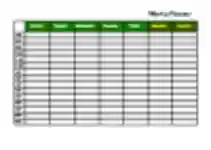 Baixe gratuitamente o modelo Simple Weekly Planner Microsoft Word, Excel ou Powerpoint gratuito para ser editado com LibreOffice online ou OpenOffice Desktop online