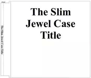 Slim Cd Dvd Jewel Case Cover Templates Letter