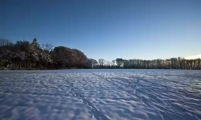 Free download Snow Field Winter -  free photo or picture to be edited with GIMP online image editor