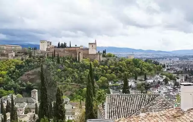 Free download Spain Granada Fortress -  free photo or picture to be edited with GIMP online image editor