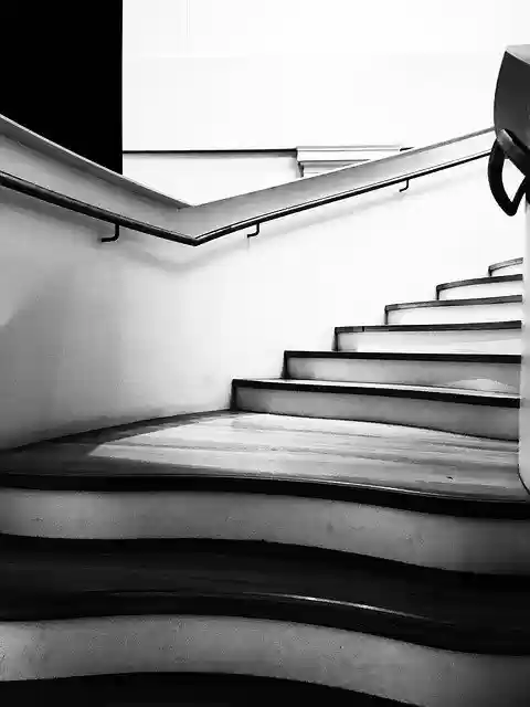 Free download Stairs Black And White Staircase -  free photo or picture to be edited with GIMP online image editor