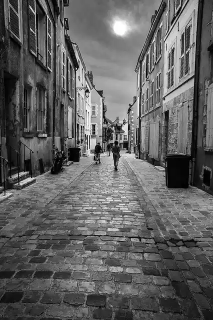 Free download Street Village Black And White -  free photo or picture to be edited with GIMP online image editor