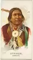 Free download Striker, Apache, from the American Indian Chiefs series (N2) for Allen & Ginter Cigarettes Brands free photo or picture to be edited with GIMP online image editor