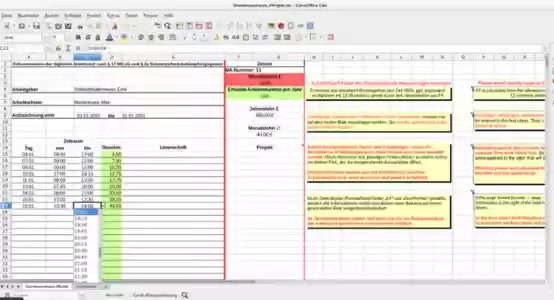 Free download Stundennachweis: Dokumentation der taeglichen Arbeitszeit nach Paragraf 17 MiLoG und Paragraf 2a Schwarzarbeitsbekaempfungsgesetz DOC, XLS or PPT template free to be edited with LibreOffice online or OpenOffice Desktop online