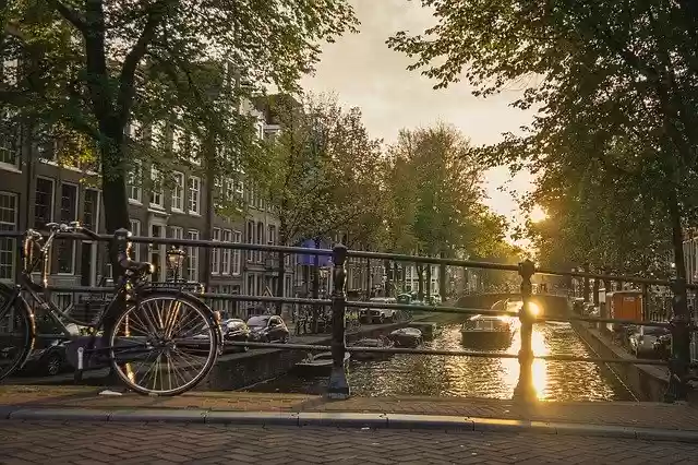 Free download Sunset Amsterdam Kracht free photo template to be edited with GIMP online image editor