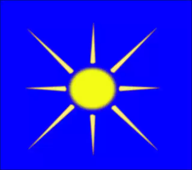 Free download Sun Yellow Blue Background - Free vector graphic on Pixabay free illustration to be edited with GIMP free online image editor