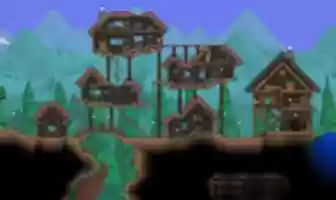 Free download Terraria: Small Village - Screenshot free photo or picture to be edited with GIMP online image editor
