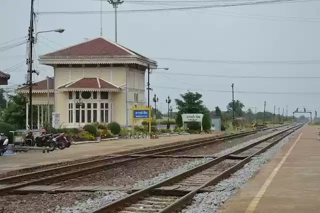 Free download Thailand Train Rails -  free photo or picture to be edited with GIMP online image editor