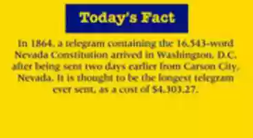 Free download Todays Fact About The Longest Telegram In Nevada free photo or picture to be edited with GIMP online image editor