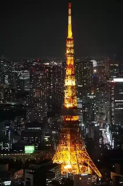 Free download Tokyo Toyko Tower Japan At -  free photo or picture to be edited with GIMP online image editor