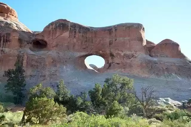 Free download Tunnel Arch Arches National Park -  free photo or picture to be edited with GIMP online image editor