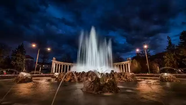 Free download Vienna Austria Night free photo template to be edited with GIMP online image editor