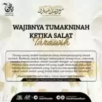 Free download WAJIBNYA TUMAKNINAH KETIKA SALAT TARAWIH free photo or picture to be edited with GIMP online image editor