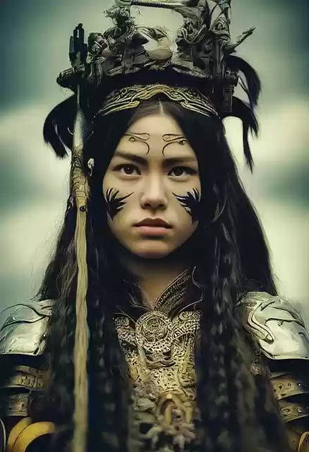 Free download warrior woman portrait beauty free picture to be edited with GIMP free online image editor