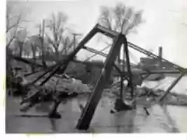 Free download Washed Out 7th Street Bridge In Fairbury, Illinois, On April 19, 1920 , Photo 3 free photo or picture to be edited with GIMP online image editor