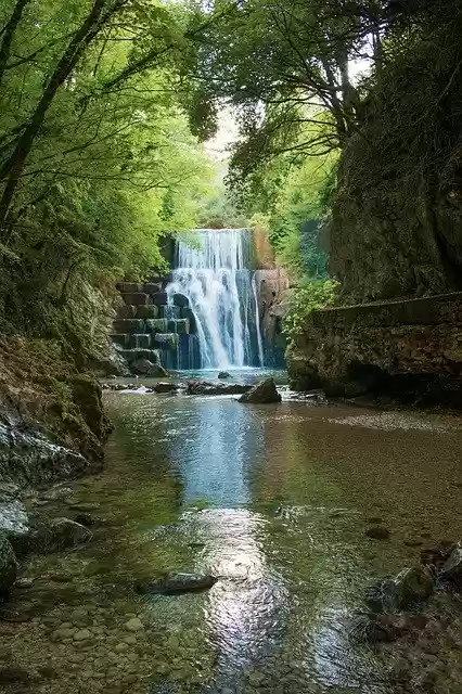 Free download Waterfall Creek Nature -  free photo or picture to be edited with GIMP online image editor