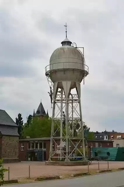 Free download Water Tower Gronau Sky -  free photo or picture to be edited with GIMP online image editor