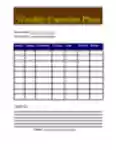 Free download Weekly Exercise Plan DOC, XLS or PPT template free to be edited with LibreOffice online or OpenOffice Desktop online