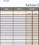 Free download Weekly Factory Cleaning Schedule DOC, XLS or PPT template free to be edited with LibreOffice online or OpenOffice Desktop online