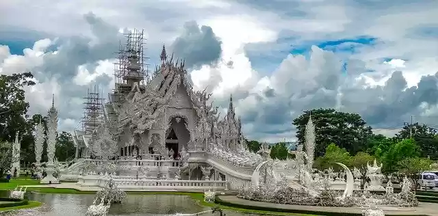 Free download White Temple Thailand Architecture -  free photo or picture to be edited with GIMP online image editor