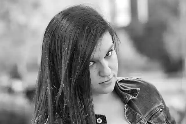 Free download Young Woman Black And White -  free free photo or picture to be edited with GIMP online image editor