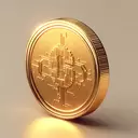 3d golden coin