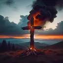 burning cross