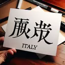 how do say italy in chinese