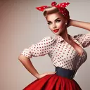 pinup girl as a model