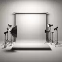 studio light grey background