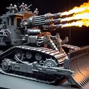 the kill-dozer with a flame thrower and 2 miniguns
